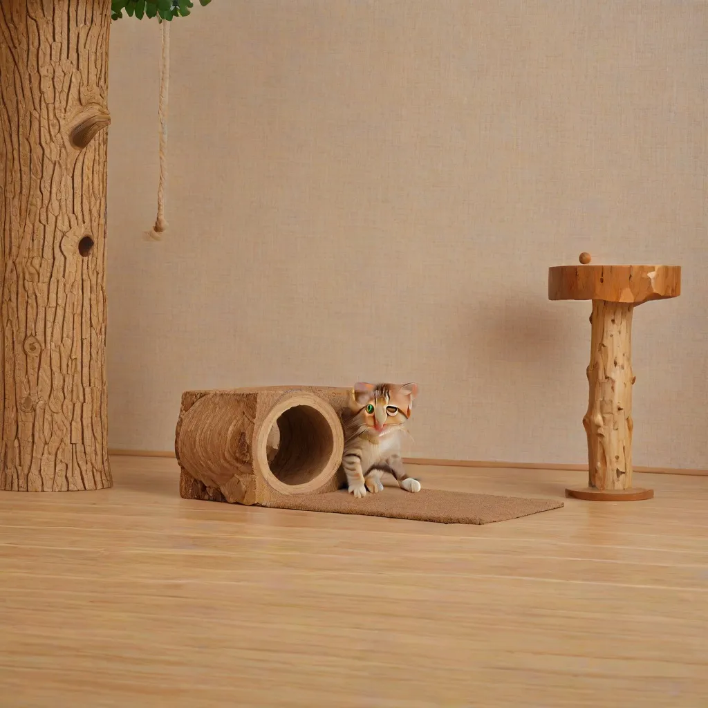 Jak stworzyć drapak dla kota z pnia drzewa?