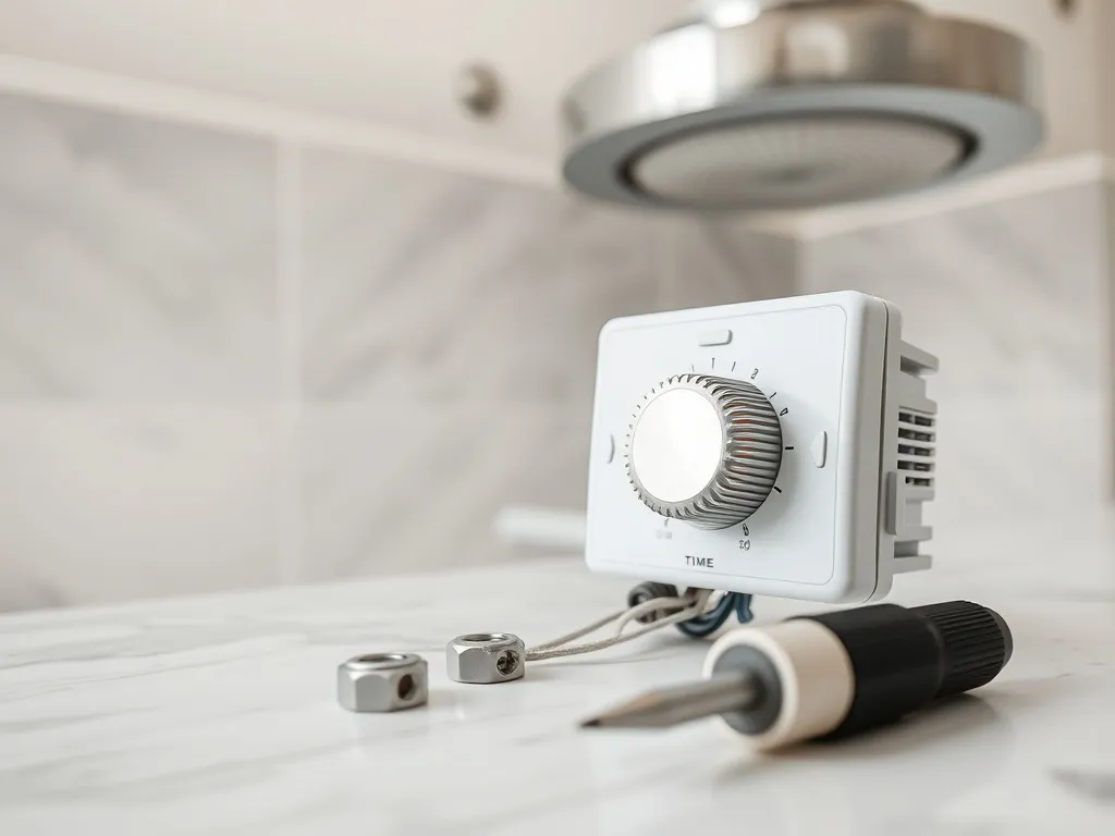 Podłączenie wentylatora łazienkowego z wyłącznikiem czasowym