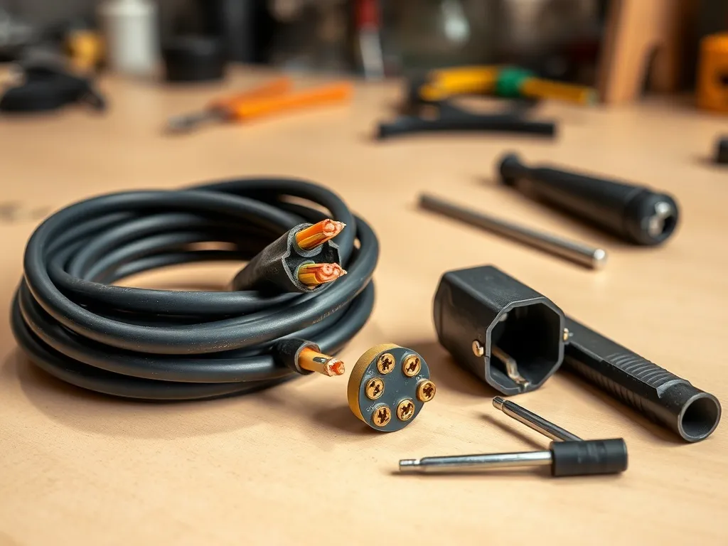 Jak podłączyć kabel 4 żyłowy do wtyczki 5 bolcowej?